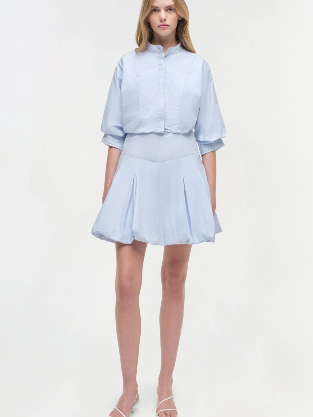 Simkhai Effie Cotton Bubble Mini Dress